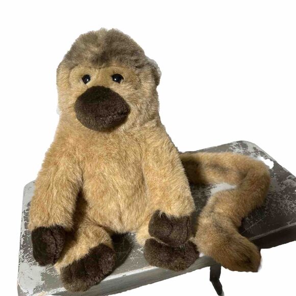 Capuchin Monkey Plush Long Tail Realistic 10.5" Toy Fiesta Stuffed Animal Toy - Picture 1 of 13